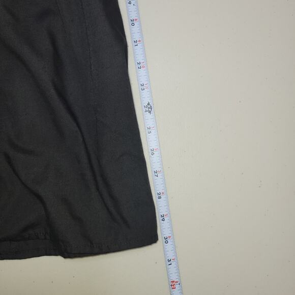 Mi Ami l Mini Dress Size Small Smocked Pleated Square Neck Puff Sleeves LBD - Picture 12 of 12